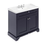 Hudson Reed Old London Twilight Blue 1000mm Floor Standing Vanity Unit