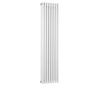 Old London 1500mm x 368mm Gloss White Colosseum Triple Column Radiator - HX309