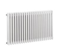 Hudson Reed Colosseum 600x1011mm White 1250W 3 Column Traditional Radiator HX306