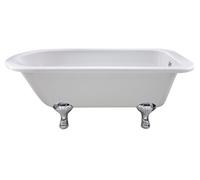 Old London Barnsbury Freestanding Bath Tub With Corbel Leg Set, Durable Single Ended Traditional Bathroom Style In White, 1700mm