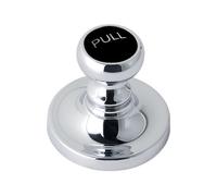 Old London Black Handle Pull Up Basket Strainer Basin Waste | Chrome | Brass | 50mm x 44mm x 50mm