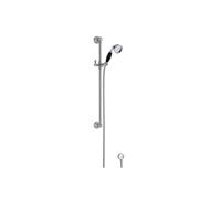Old London Black Handle Shower Slide Rail Kit | Chrome | Brass | 70mm x 750mm x 150mm