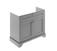 Old London Floor Standing Vanity Unit, Durable 2 Soft Close Door Sink Cabinet With Shelf