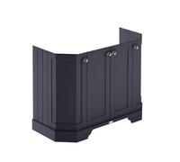 Old London Floor Standing Vanity Unit, Durable 4 Angled Door Sink Cabinet With Shelf