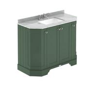 Old London Floor Standing Vanity Unit With Basin 3 Tap Hole And Grey Marble Top