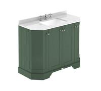 Old London Floor Standing Vanity Unit With Basin 3 Tap Hole And White Marble Top