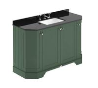 Old London Floor Standing Vanity Unit With Basin 3 Tap Hole With Black Marble Top