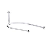 Old London Half Circle Shower Curtain Ring | Chrome | Brass | 1037mm