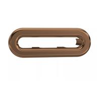 Old London Oval Overflow Cover | Brushed Bronze | ABS | 54mm x 19mm x 10mm