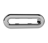Old London Oval Overflow Cover | Chrome | ABS | 54mm x 19mm x 10mm
