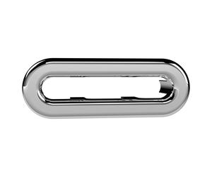 Old London Oval Overflow Cover | Chrome | ABS | 54mm x 19mm x 10mm