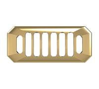 Old London Richmond Overflow Cover | Brushed Brass | 50mm x 26mm x 10mm