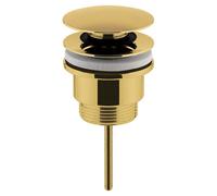 Old London Universal Push Button Basin Waste | Brushed Brass | 63mm x 110mm x 63mm