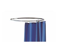 Old London Wall Mounted Round Shower Curtain Ring | Chrome | Brass | 849mm