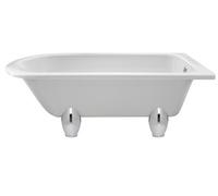 Old London Winterburn Freestanding Bath Tub With Deacon Leg Set, Durable Single Ended Traditional Bathroom Style In White, 1700mm