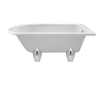 Old London Winterburn Freestanding Bath Tub With Deacon Leg Set, Durable Single Ended Traditional Bathroom Style In White, 1500mm