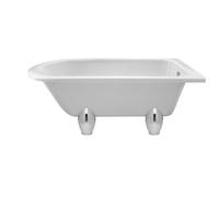 Old London Winterburn Single Ended Freestanding Shower Bath with Decon Legs | White | Acrylic | 1500mm