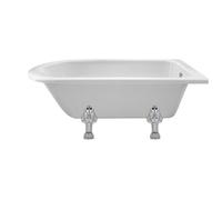 Old London Winterburn Single Ended Freestanding Shower Bath with Pride Legs | White | Acrylic | 1500mm
