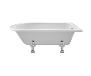 Old London Winterburn Single Ended Freestanding Shower Bath with Pride Legs | White | Acrylic | 1700mm
