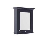 Old London Woodgrain Mirrored Cabinet | Twilight Blue | Glass/MDF | 600mm