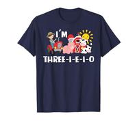 Old MacDonald I'm Three E-I-E-I-O Birthday 3 Year Party Tee T-Shirt