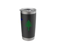 Old Maine State Flag 1901 Pine Tree Star Stainless Steel Insulated Tumbler
