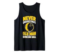 Old Man Bowling Grandpa Bowlers Tank Top
