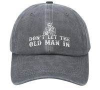 Old Man Cap Don't let The Old Man in Baseball Hats American Flag Funny Hats for Men Women, Light Grey-d, M-L