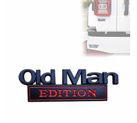 Old Man Edition 3D Emblem Sticker Badge, Old Man Edition Car Emblem, Funny Edition Nameplate Decal for Side Rear Tailgate Bumper, Waterproof Durable Sticker Badge for Car (C)