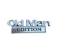 Old Man Edition Car Badge, Car Sticker, Vehicle Emblem Adhesive, 3d Sticker Maker for Vehicle Side Rear Tailgate Bumper