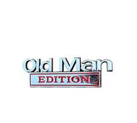 Old Man Edition Car Emblem, 3D Metal Badge Sticker, Weatherproof Sticker for Truck, SUV, Motorcycle, Strong Adhesive and Rustproof
