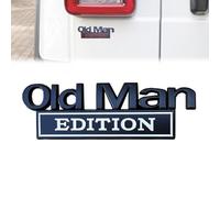 Old Man Edition Car Emblem, 3D Metal Rustproof Badge Car Funny Bumper Stickers, Waterproof Fender Cars Emblem, For Cars Truck Motorcycle Fits Fender Or Rear Tailgate Bumper Stickers