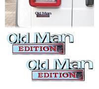 Old Man Edition Car Emblem, 3D Metal Rustproof Badge Car Funny Bumper Stickers, Waterproof Fender Cars Emblem, For Cars Truck Motorcycle Fits Fender Or Rear Tailgate Bumper Stickers