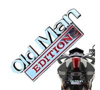 Old Man Edition Car Emblem - 3D Metal Truck Emblems Decal | Funny Edition Nameplate Decoration Decal | Metal Sticker Badge Decoration | Nameplate Sticker For Cars Side Rear Tailgate Bumper