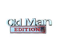 Old Man Edition -EMBLEAT - Old Edition 3D Metal Chromium Sticable Emblem - 2025 New Car Stickers For Men | Funny Hair Accessories For Women, Girls And