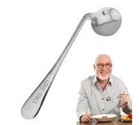 Old Man Elbow Fork Spoon, Angled Eating Self-Feeding Spoon Utensil, Convenient and Safe Elder Self Feeding Nursing Utensil for Seniors and Elderly