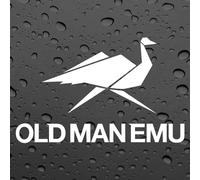 Old Man EMU X2 Pair Stickers White Graphics Decal Sticker Offroad 4X4