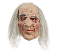 Old Man Grandad Grandpa Creepy Scary Halloween Face Mask Fancy Dress Costume
