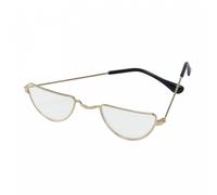 Bristol Novelty BA733 Half Moon Glasses, Unisex-Adult, Gold, One Size