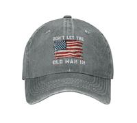 Old Man Hat Don't Let Old Man in Hat Men Dad Hats Adjustable Caps, Gray, One size