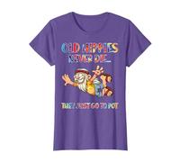Old Man Hippie Old Hippies Never Die They Just Go To Pot T-Shirt