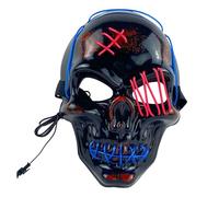 Old Man Mask LED Light Up Scary For Halloween Festival Cosplay Masquerade Carnival Party Halloween Party 9 (24x18x9cm)