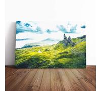 Old Man of Storr Isle of Skye Canvas Wall Art Print 20x14 Inch