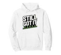 Old Man Padel Player Who Beats Everyone Court Grandpa Humor Pullover Hoodie