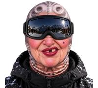Old Man Ski Mask, Funny Realistic Face Printed Mask for Men Women | Novelty Full Face Neck Cover, Winter Windproof Warm Headwear, Funny Party Prank Gift, Outdoor Cycling Skiing Snowboarding