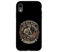 Old Man Turns Wrenches In His Eighties Vintage Mechanic Case for iPhone XR
