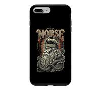 Old Man Viking Warrior Raven Runes Norse Mythology Case for iPhone 7 Plus/8 Plus