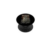 Old Man Viking Warrior Raven Runes Norse Mythology PopSockets Adhesive PopGrip