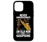 Old Man with a Saxophone Player Case for iPhone 12 mini