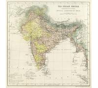 Old Map Indian Empire Print Wall Art Image Home Decor Artworks Different Sizes